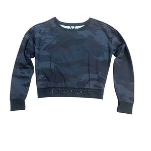 Victorias Secret Sport Womens
Sweatshirt Logo Camo Camoflage Crop Black